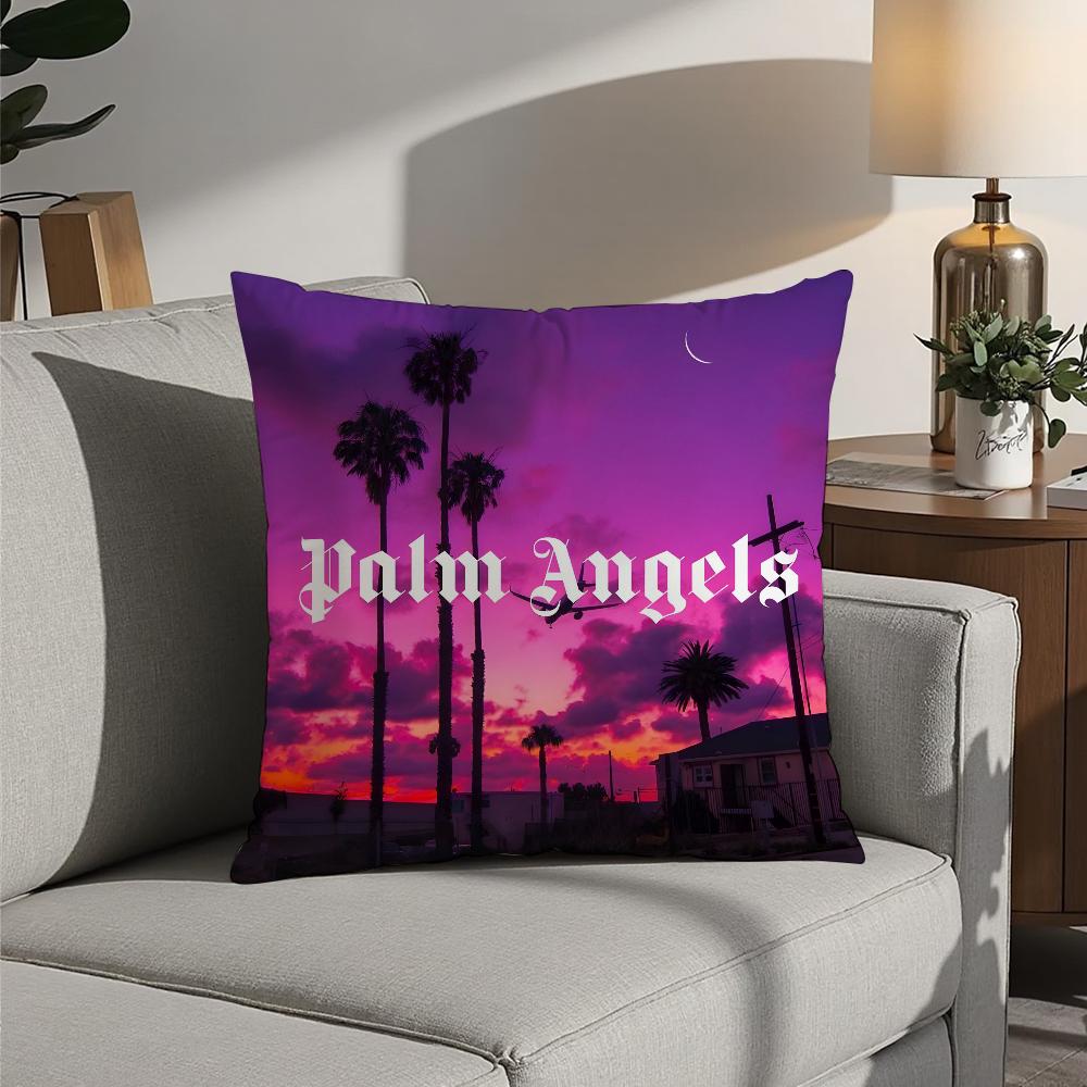

Angeles B-Beares P-PalmeS Pillow Case Plush Fabric Soft Pillowcase Double Sided Print Cushion Cover Household Gifts 16x16Inch