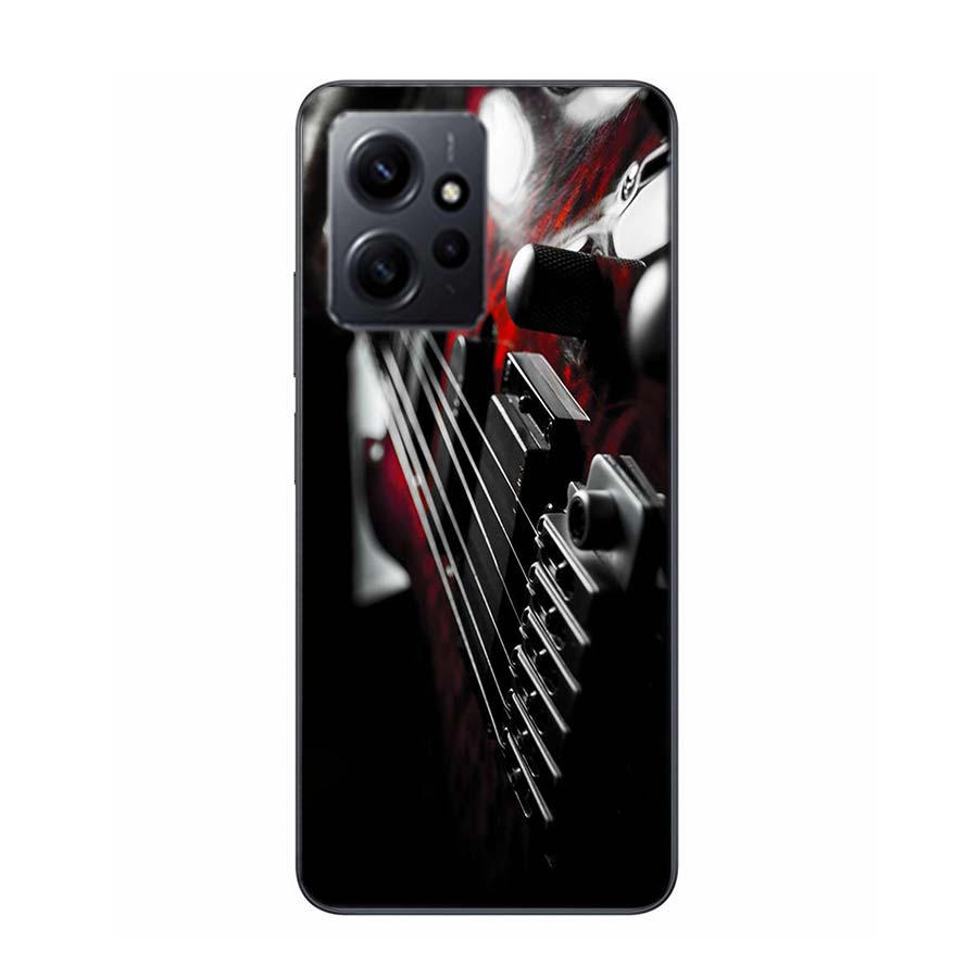 

Retro rock Music Electric Guitar Phone Case For Redmi 12 13C 12C 15C 9 10 10C Note 13 Pro Plus 14 15 Pro 9T 9C 9A TPU Soft Cover Note 12 Pro Plus