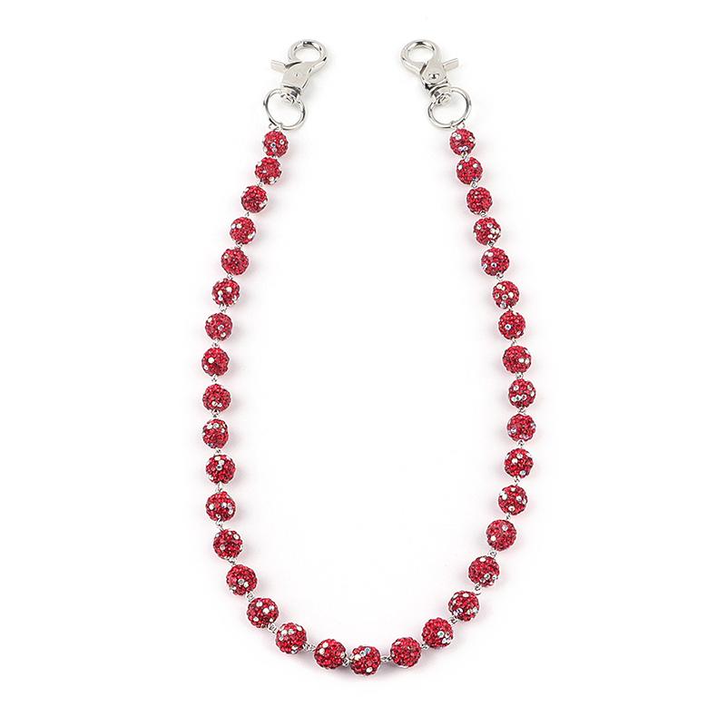 

Круглый шарик Панк Цепочка для брюк Унисекс на талию Роскошные аксессуары Готическая Многофункциональная цепочка для ремня сумки