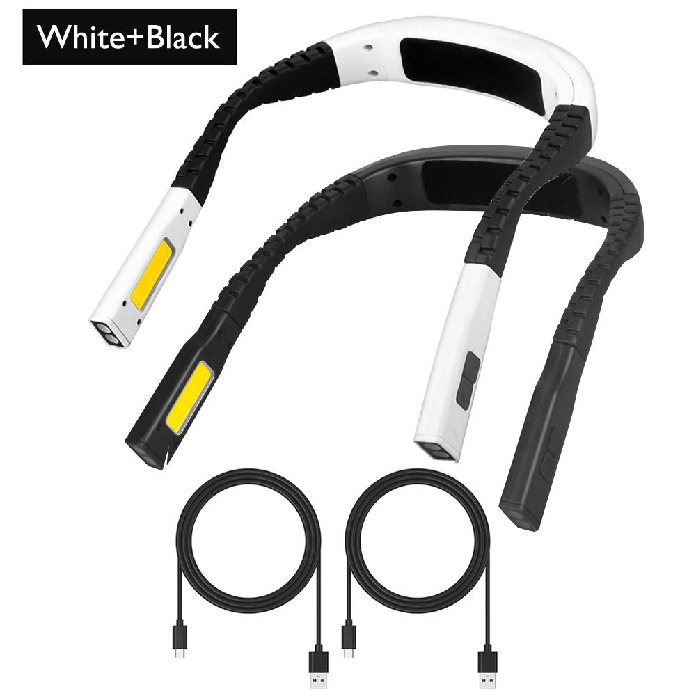LED Neck Lamp Mini Flexible Hanging Neck Book Reading Lamp USB Rechargeable Specialty Night Flashlight For Knitting Camp Repair