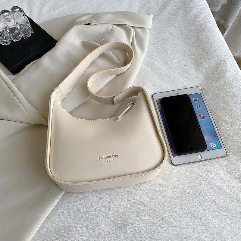 Small Designer Women's Black Bag Simple Retro Crossbody Bags Luxury Pu Leather Female Handbags Pure Color Bucket Shoulder Bag