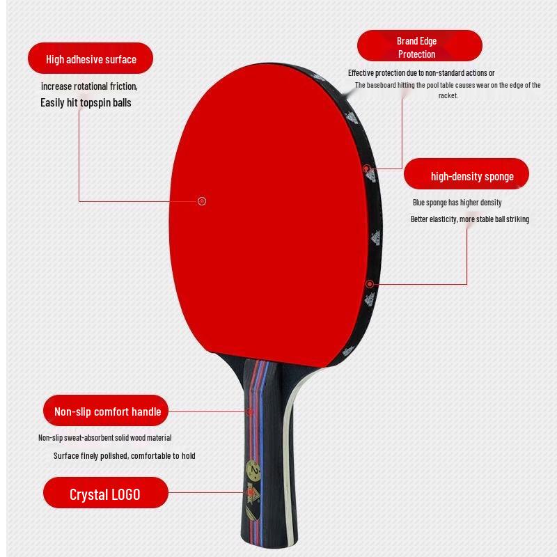 Peak High Elasticity Table Tennis Racket Set