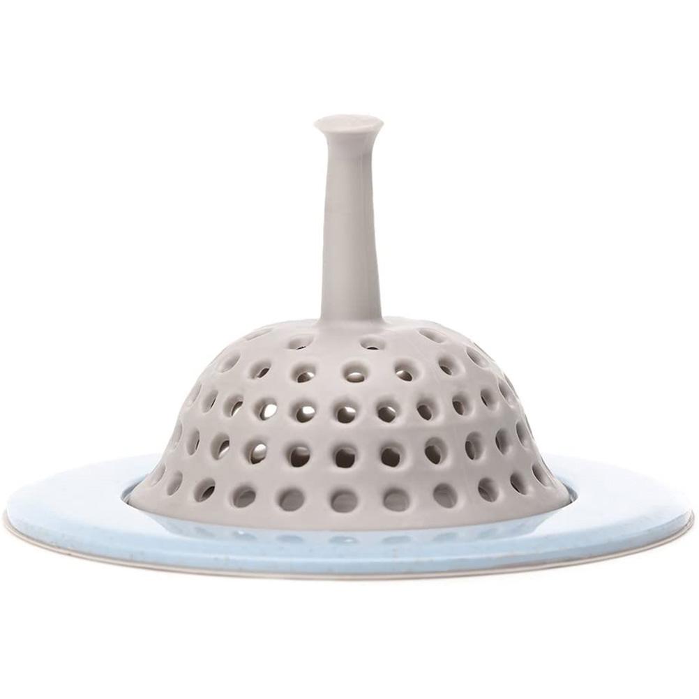 4 Stück Silikon Küchenspüle Sieb Abwasser Haarsieb Sammeln Badablauf Stöpsel Spüle Bodenablauf