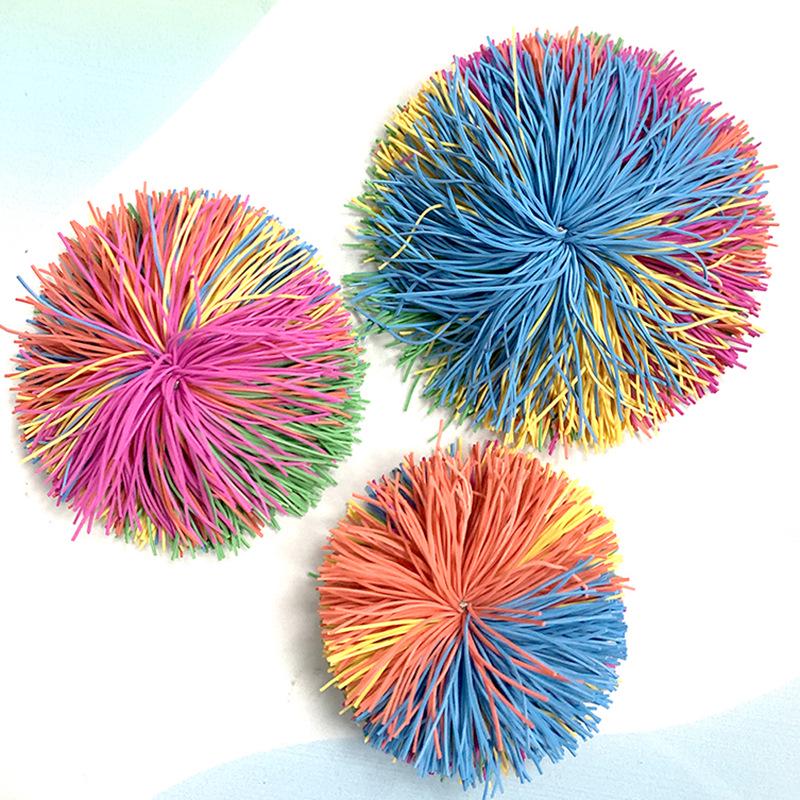 

«Популярный меховой мячик-воланчик диаметром 10 см с резинкой — ностальгическая игрушка для спорта и отдыха детей»