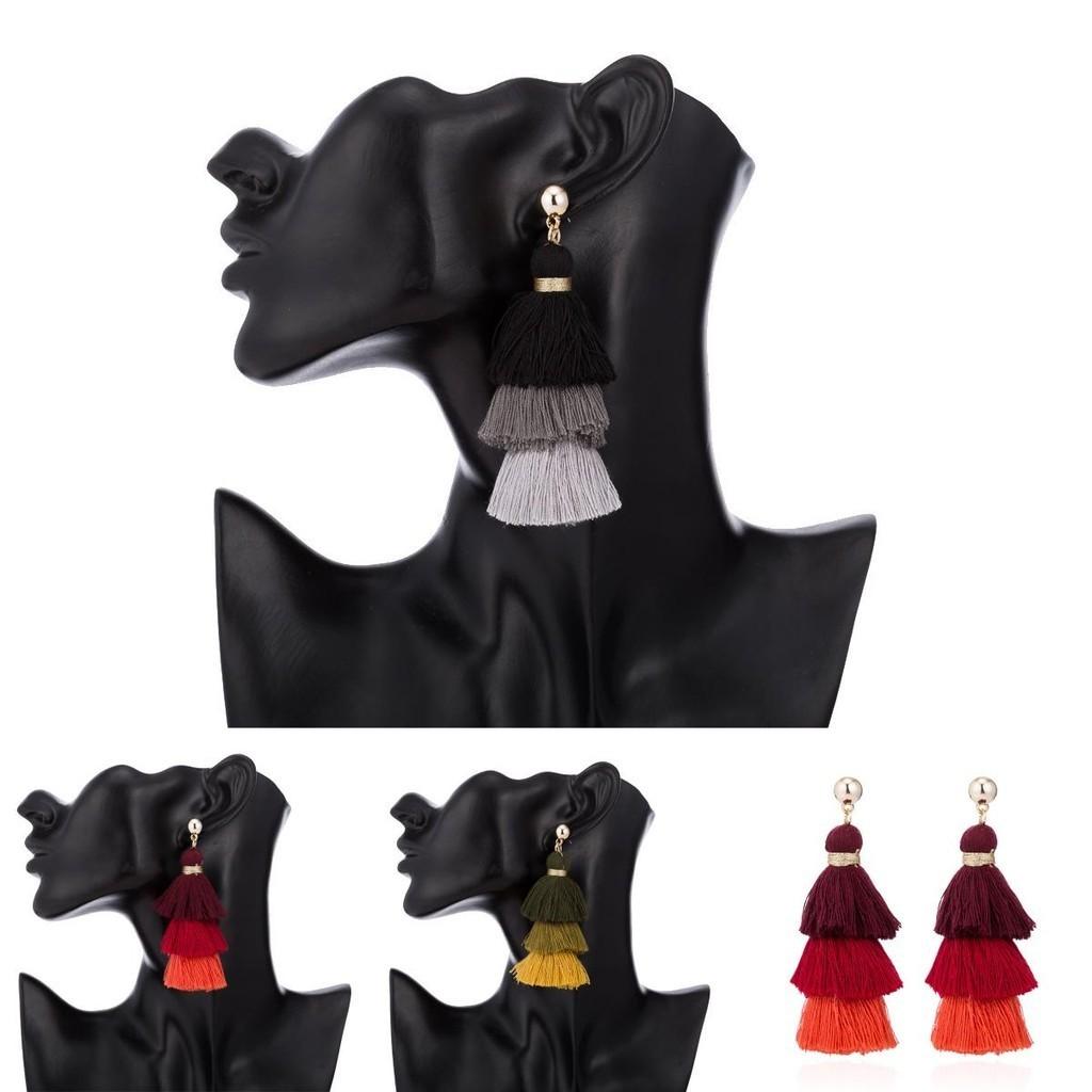 Modische Europäische Ohrringe mit Quasten Einzigartiger Einfacher Street Style