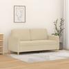 Vidaxl 2-Seater Sofa, Cream, 140 Cm, Upholstered In Fabric