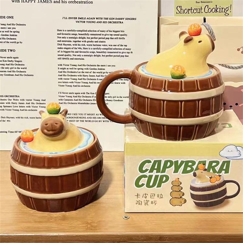 Capybara Mugs Capybara Water Bucket Shape Cups Creative Cartoon Multi-purpose Mugs Coffee Mugs For Kids Birthday Christmas Gift