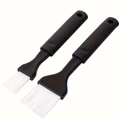 2pcs Durable Nylon Basting Brushes with Black Handles - Ideal for Baking, Cooking & Applying Pastry Versatile Kitchen Tool for Sauces, Marinades & Mor