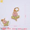 Kupferbeschichteter 24k Gold Öl-Tropfen Lotus Anhänger & Charm für DIY Schmuck und Gewebte Armbänder