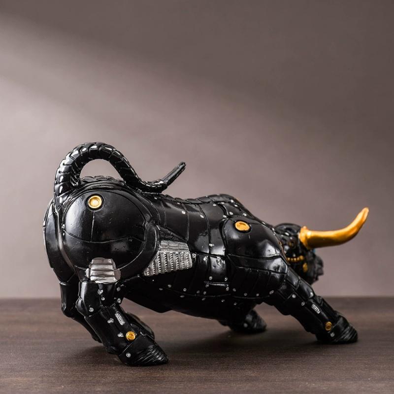 Wall Street Bull Market Trend Desktop Decoration Resin Ornaments Home and Office Decorations Soaring Ornaments Handicrafts