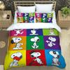 Cute Cartoon Snoopy Bedding Sets Exquisite Bed Supplies Set Duvet Cover Bed Comforter Set Bedding Set Luxury Birthday Gift
