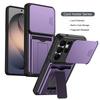 For Samsung Galaxy S26 Plus S26 Ultra Case Multi-layer Structure, Shockproof Cover with Bracket, Card Slot, Lens Protection