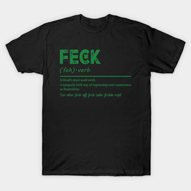 Мужская черная футболка с принтом Feck Definition Печать на трансферной бумаге без вырезания Хлопковая футболка 3XL