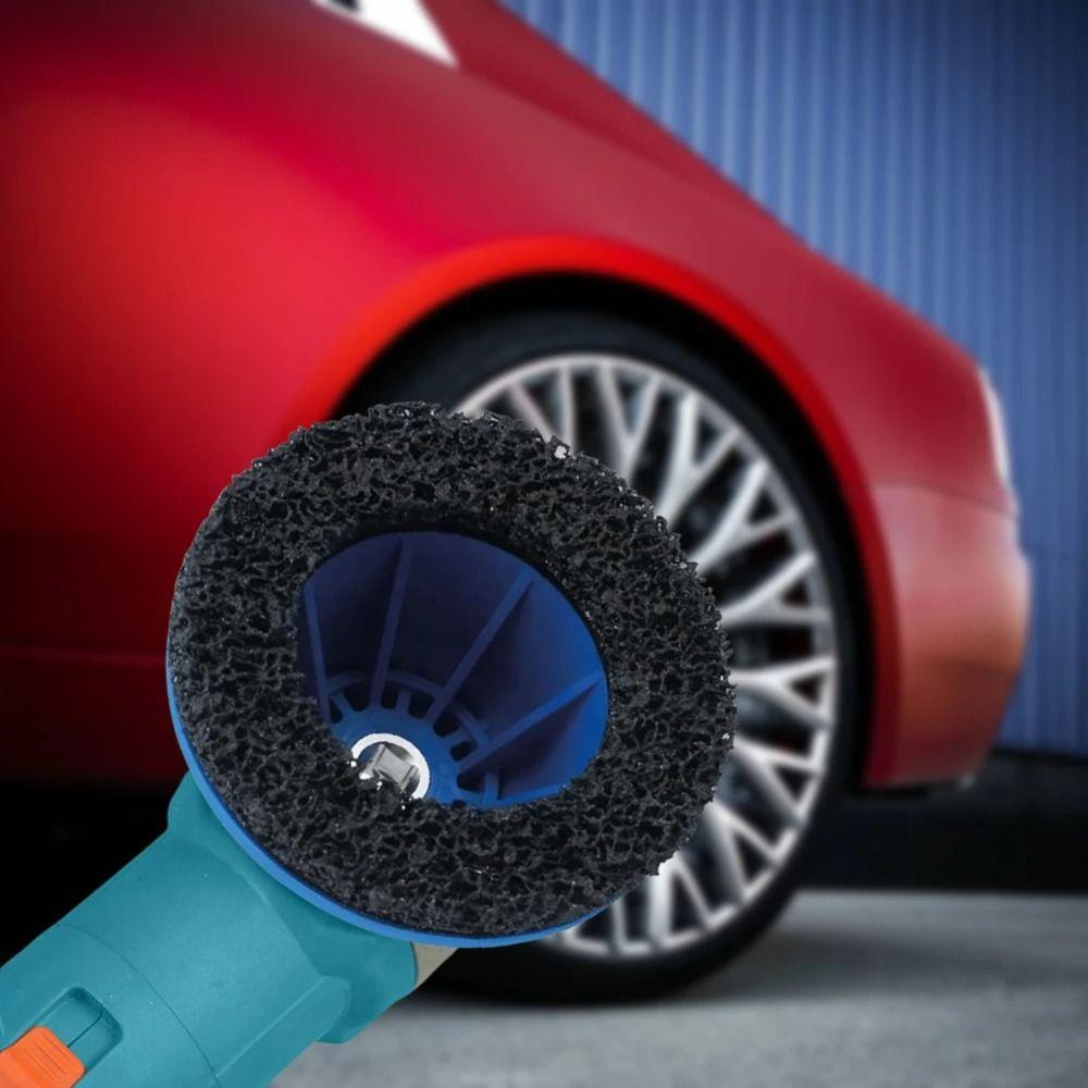 Wheel Hub Brush Wheel Hub Grinder Cleaning Rotor Rust Grinding Cleaning Rotor  Rim Surface