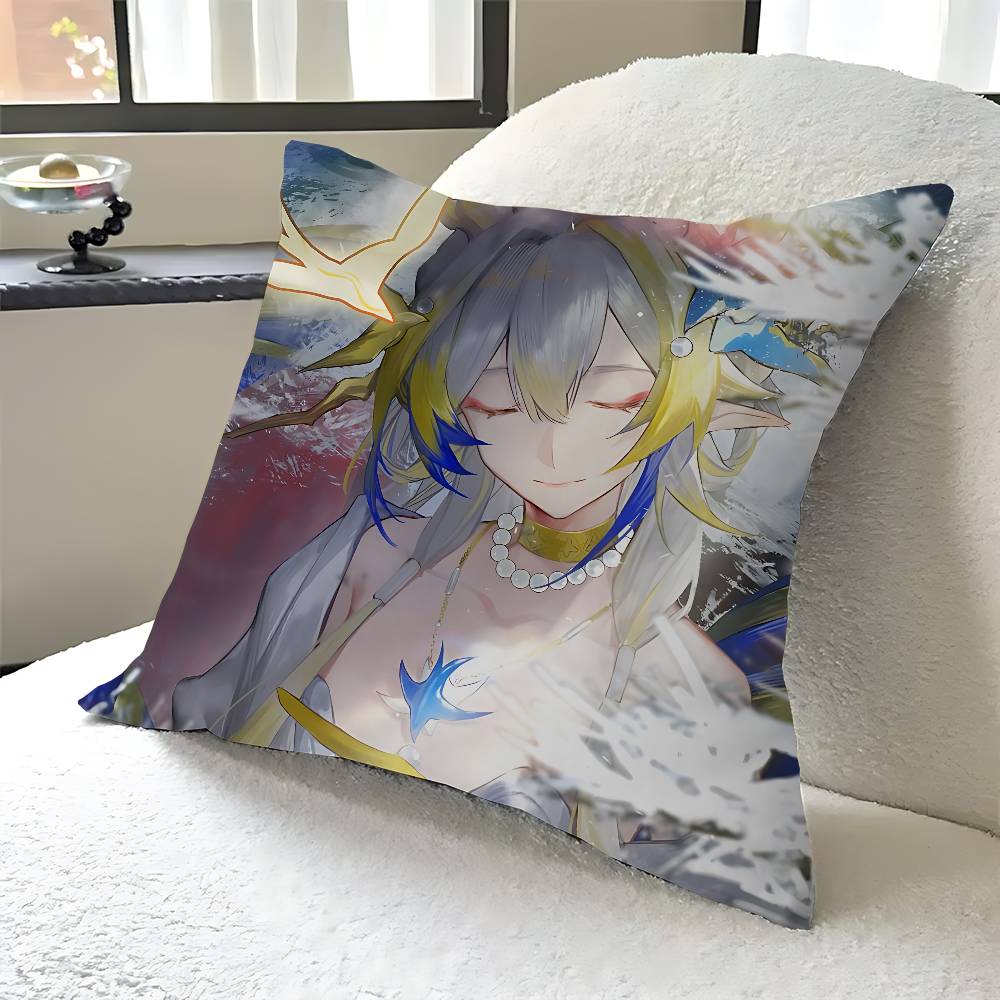 Arknights Shu Kissenbezug Kissenbezug Polsterung Sofawurfkissen Heimdekor Kissenbezug
