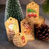 50pcs Party Cards Xmas Decoration Kraft Paper Gift Wrapping Christmas Labels Kraft Tag Hang Tags