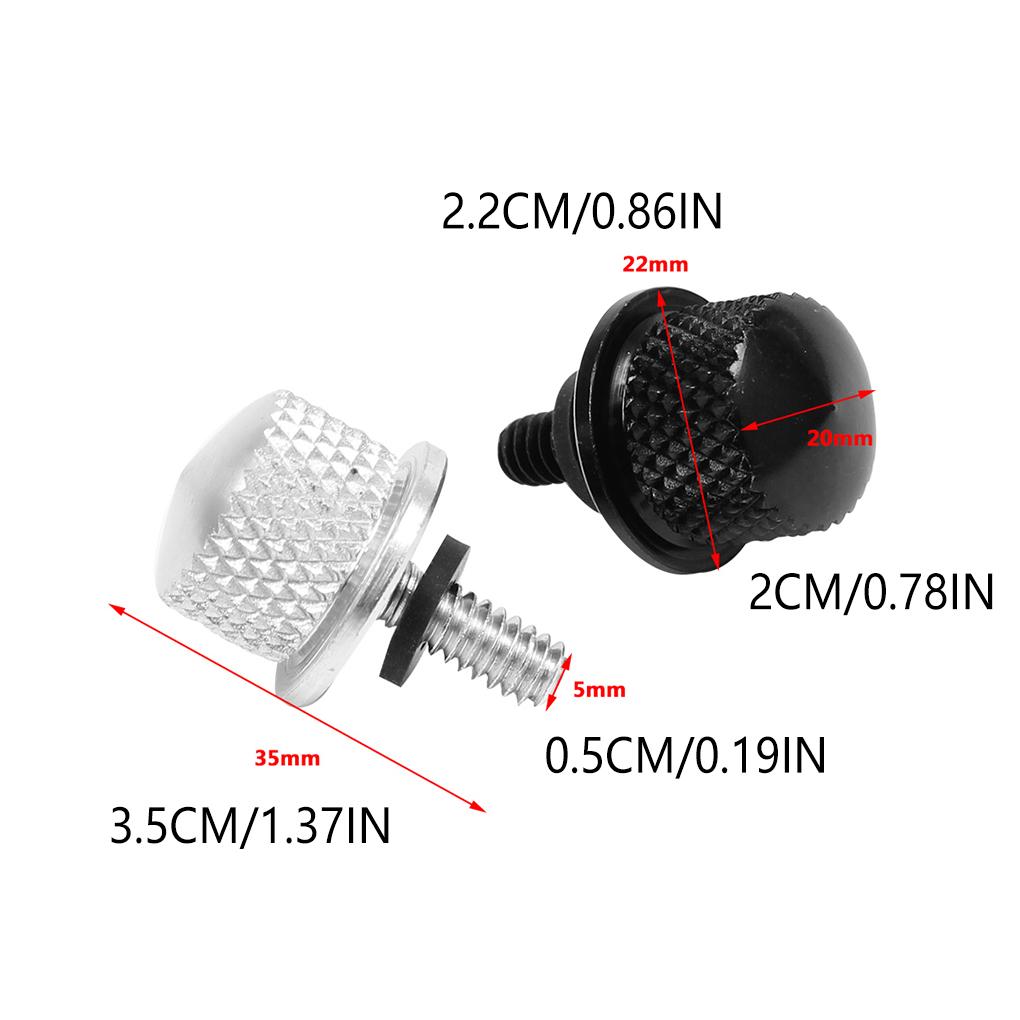 Motorcycle Seat Screw Nut Kit Mudguard Aluminum Bolts Motorbike Fastener Repair Modified Modification Replacement for