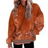 Women's Fashion Daily  Casual V-Neck Long Sleeve Printed Top