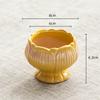 Creative Ceramic Flowerpot Petal-Rim / Lotus Shape Succulent Planter Desktop Ornament for Home Garden Decor