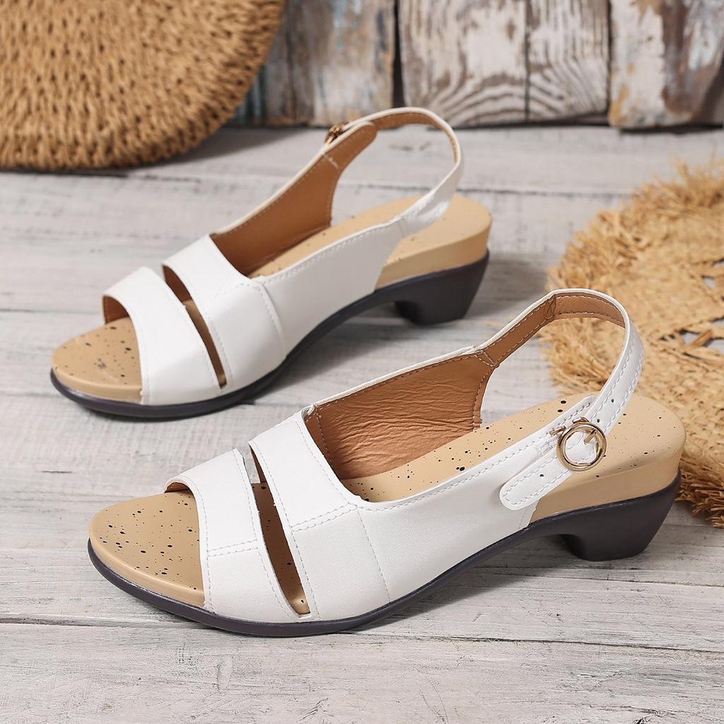 Fashion Women Lightweight Slip on Trend Sandals Women Elegant Designer Shoes Comfortable High Heels Sandals 2025 New Shoes for Women