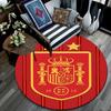 Spain pattern round rug,Carpet Rug for Living Room Bedroom Playroom ,Non-slip Floor Mat,Holiday Gifts and Birthday Gifts.