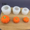 Decorative Molds for Cakes 3D Halloween Pumpkin Silicone Mold, Fondant Cake Chocolate Candy Jelly Making Reusable Non Stick Flexible Baking