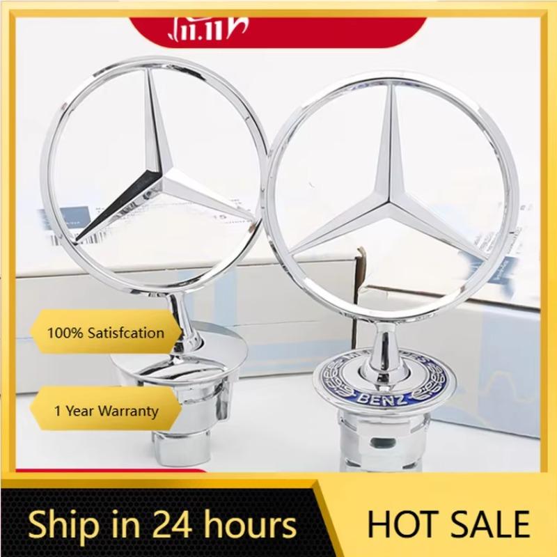 Pro Mercedes Benz Auto Znak na kapotu Přední kapota Chromová značka Příslušenství Pro Mercedes Benz AMG W204 W205 W203 W211 W212 W21