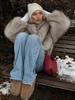 INS High-End Women's Faux Fur Fluffy Coat - Autumn/Winter Loose Warm Cardigan