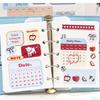 EZ PEACH Schedule Date Collage 12 for Planners and Cute Design DIY Stickers, Material, Months, Calendars, Paper, Notebook, Diary, Calendar, English,
