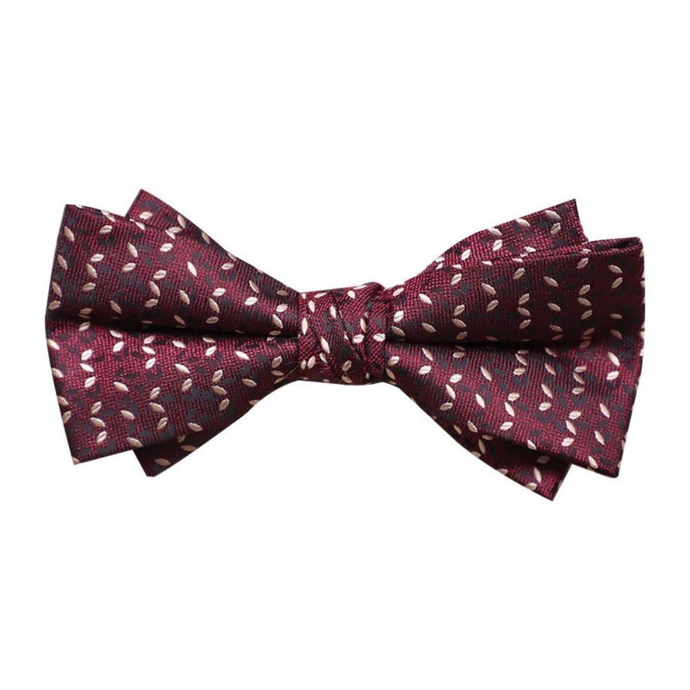 Adjustable Red Serise Bow Tie Bowknot Bridegroom Groomsman Cravat Fashion Men Necktie  Shirt
