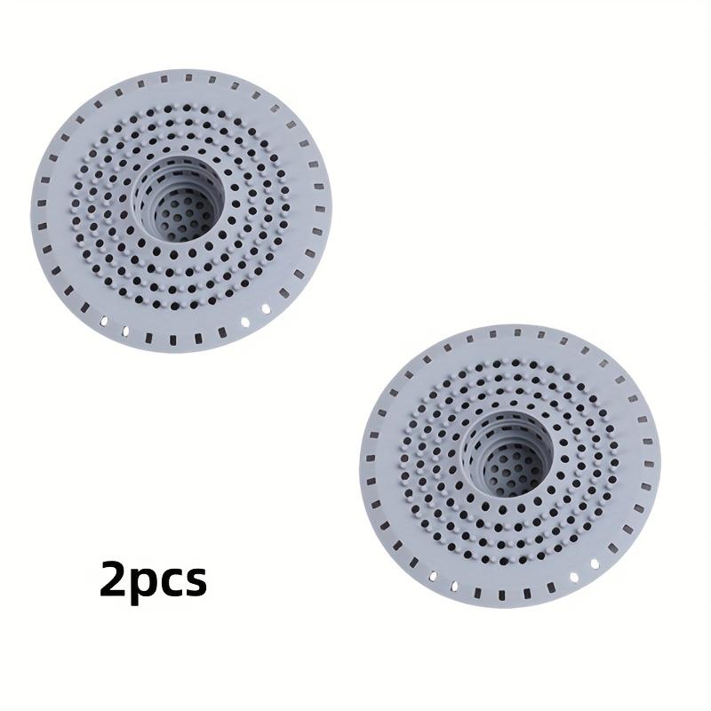 

Silicone Drain Filter Hair Catcher, Retractable Drain Cover with Suction Cup for Shower & Kitchen Sink, Easy Clean