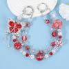 Luxury Red 3D Butterfly Tassel Beaded Phone Lanyard Pendant