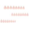 Hot-selling gradual change wearing nail French white simple manicure almond-shaped false nail wearing nail piece