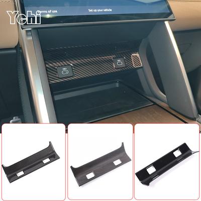 ABS Carbon Fiber For Land Rover Discovery Sport 2026+ Car Central Control Charging Panel Decorative Cover Sticker Accessories