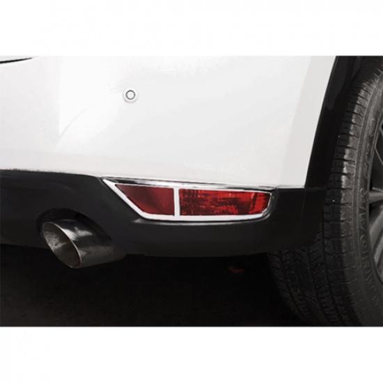 For Mazda CX5 CX-5 2017- ABS Chrome Exterior Rear Fog Light Frame Cover Trim