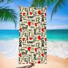 Red Black Mandala Beach Towel Microfiber Quick Dry Bath Towel Bohemian Floral Large Soft Towel for Swimming Travel Picnic