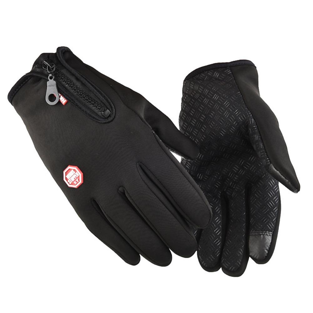 Outdoor autumn and winter thermal gloves men's touch screen riding motorcycle skiing mountaineering windproof and cold-proof women's gloves fleece