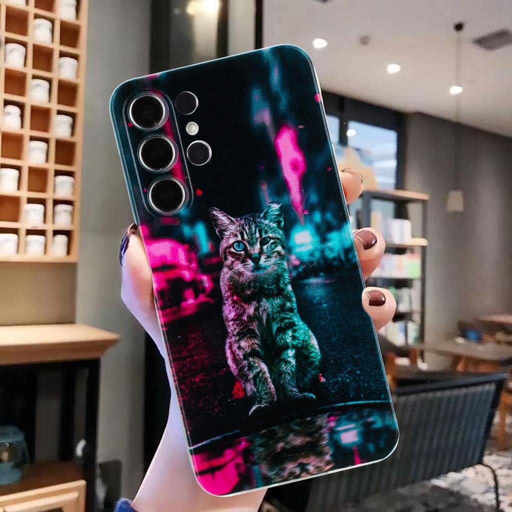 For Samsung Galaxy S24 Ultra Case Printed Pattern TPU Shockproof Protective Phone Cover