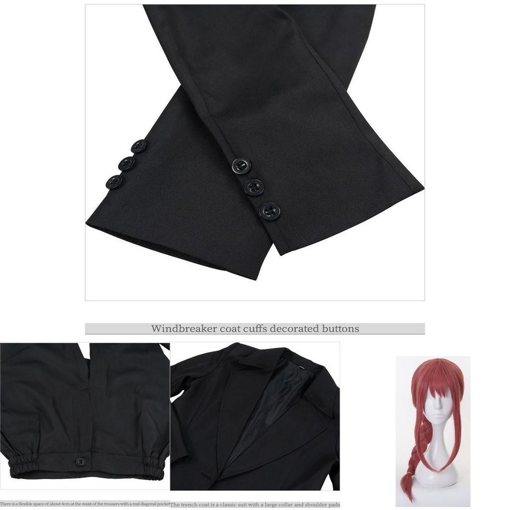 Vibrant Chainsaw Man Makima Cosplay Uniform Ideal For Halloween Celebrations