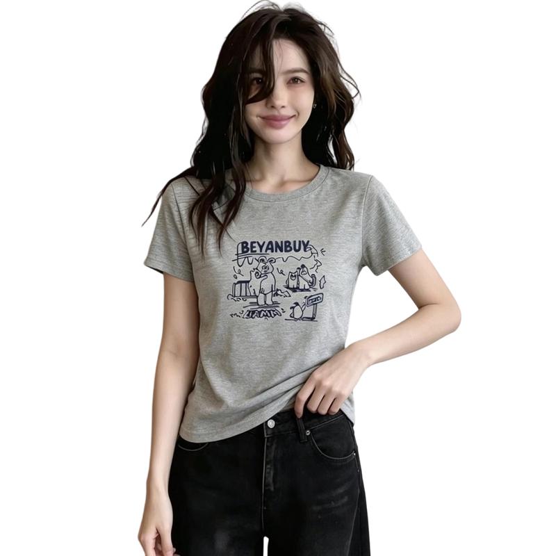 La Chapelle Women s Printed Short Sleeve T-Shirt S