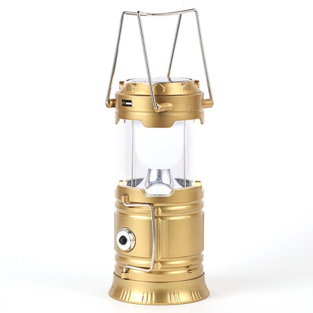 Waterproof Tent Lamp Powerful LED USB Rechargeable Emergency Light Stretch Hang Solar Powered LED Lantern Emergency