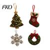 Beaded Christmas Decorations Bead Craft Kit, Ornament DIY Create Tree Snowflake Gift Set Wreath Stocking, Festive Kit for Adults, Handmade Holiday