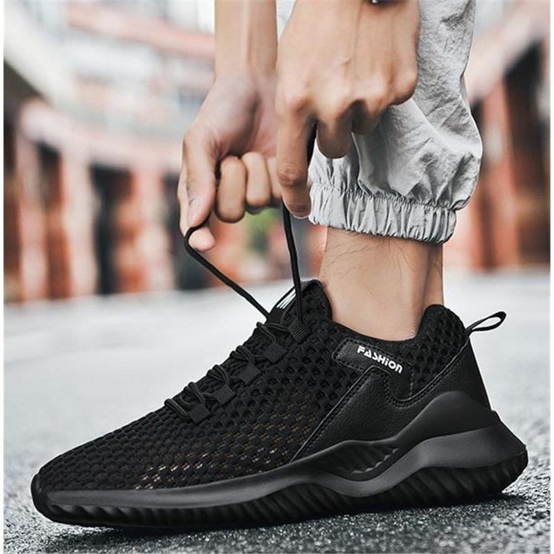 Buty męskie z pojedynczą siateczką, buty sportowe z siateczki, buty do biegania dla mężczyzn, oddychające, puste, buty męskie