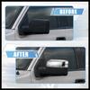 Pair Car Exterior Chrome Plated Power Top Half Mirror Cover Cap for Ford F-150 FX4 XLT 2004-2008 Durable Material