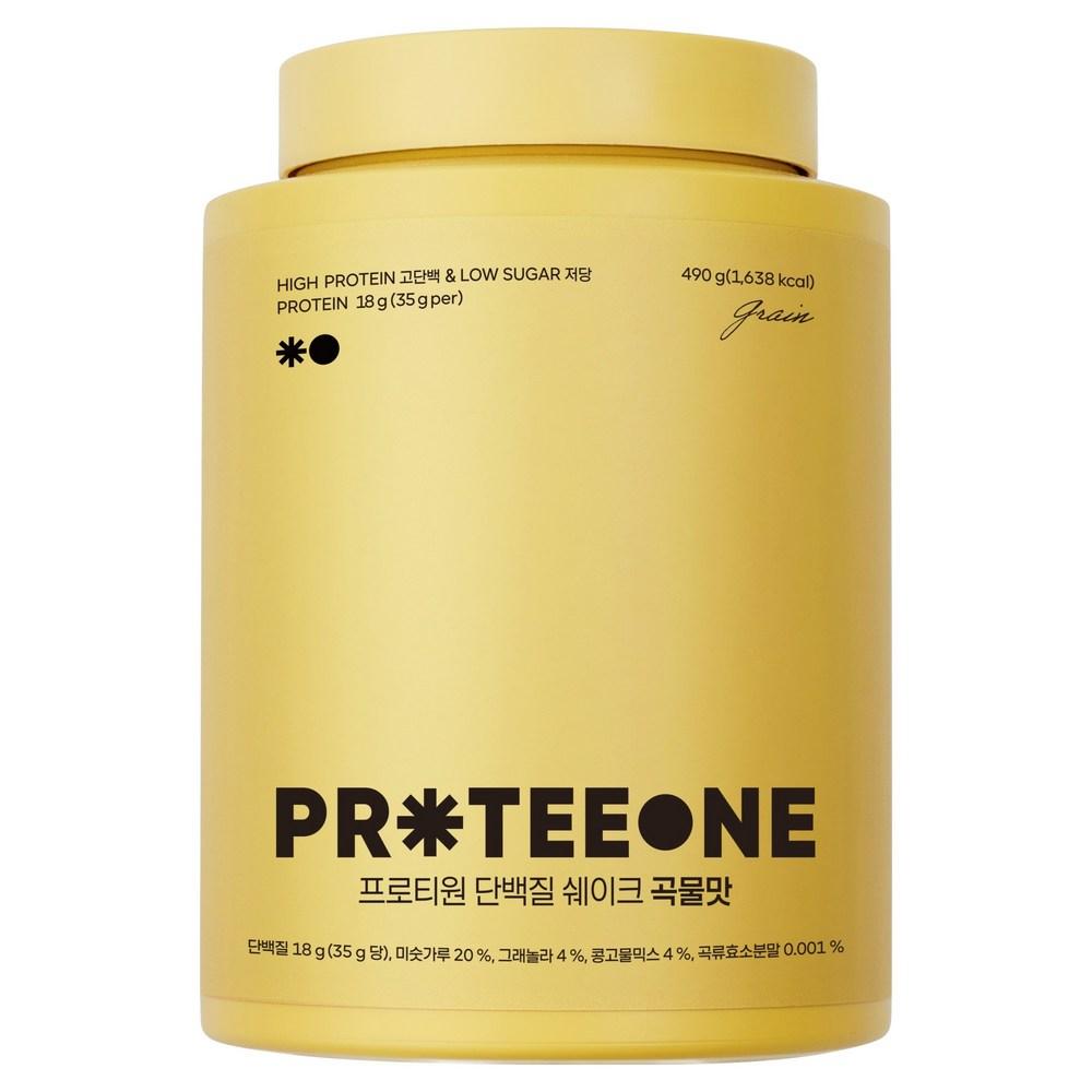 ProtiOne Protein Shake Grain Flavor 490g 1 pcs Ingredients: may be subject to change at the manufacturer’s discretion. For | 490g 1 pcs