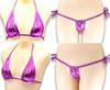 Micro Bikini Tiny String Panties Sexy Lingerie Extreme Underwear Cosplay Triangle Swimsuit B7RS Grape F [Cat Select] T-Back T-Front