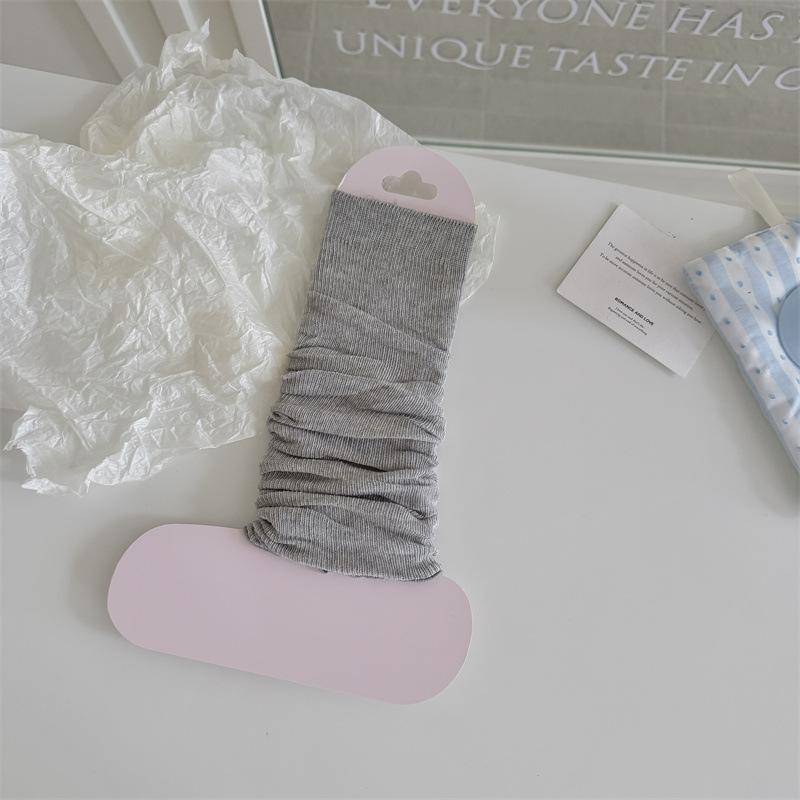 Spring and Summer Thin Socks Women's Ballet Style Calf Pile Pile Foot Socks Japanese Ins All-match Leggings