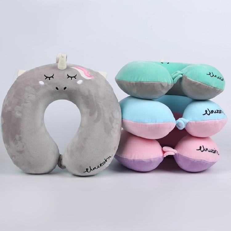 Animal Travel Pillow Comfortable Neck Pillow with Unicorns Eye Mask for Business