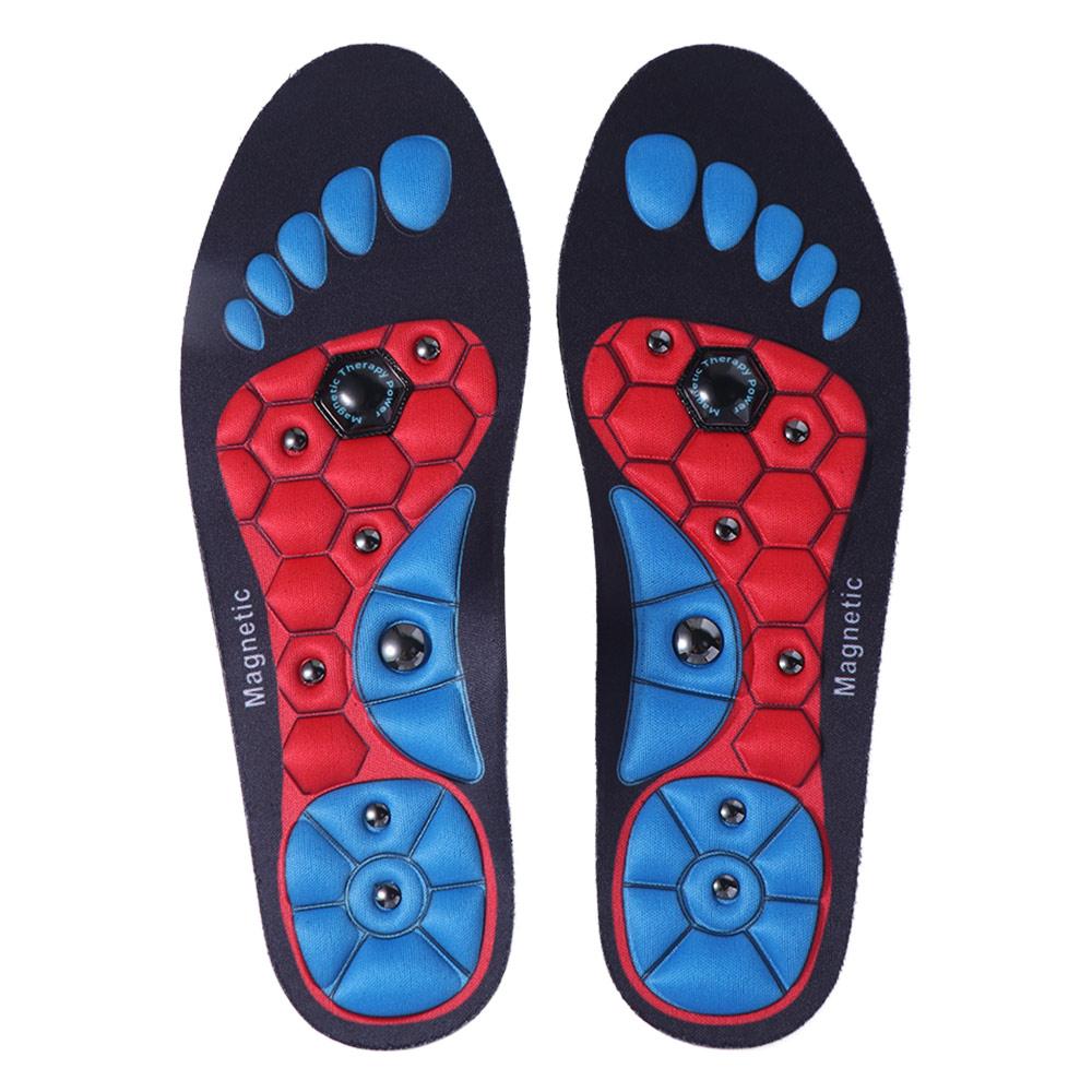 

Relaxation Foot Acupressure Massage Insole Comfortable Promote Blood Circulation Magnetic Massage Shoe Soles EVA Creativity 0.5 червоний