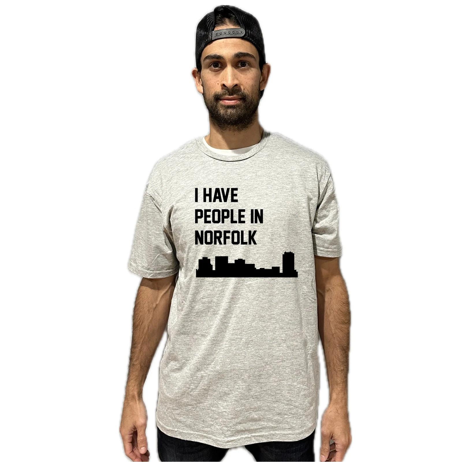 I Have People In Norfolk Virginia Skyline T-Shirt S